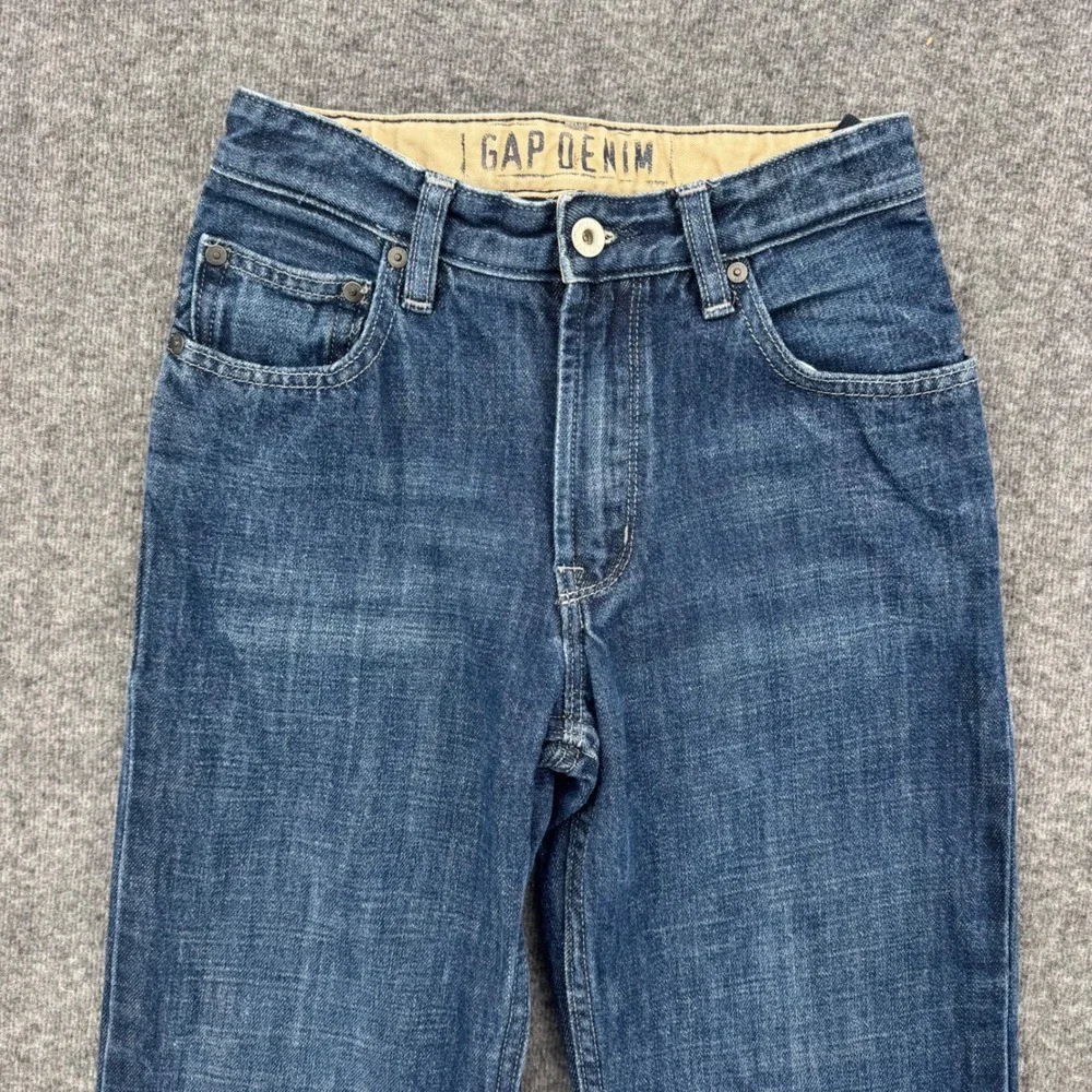 Gap Kids Boot Fit Jeans Medium Wash Blue Denim Size 12 Regular Boys unisex